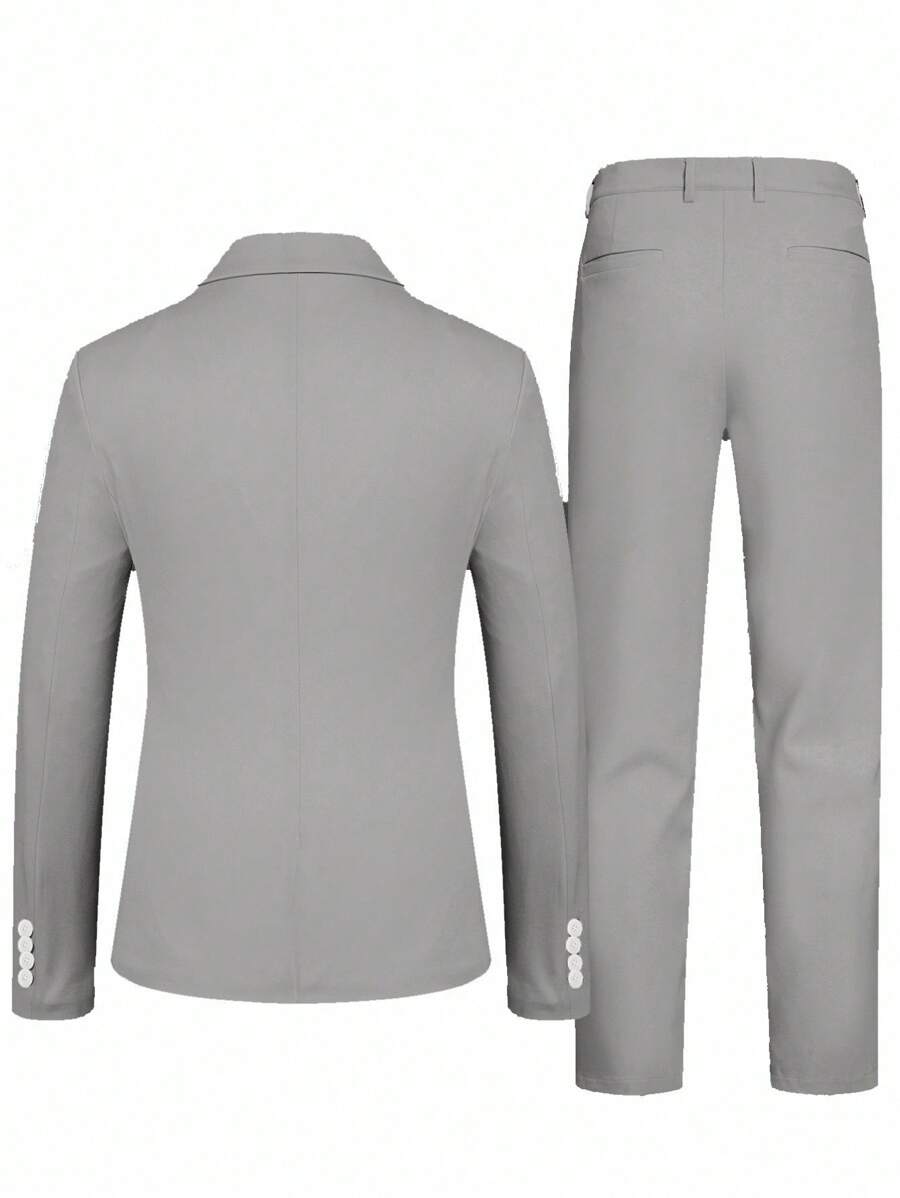 Muški set od sakoa i pantalona, slim fit, klasičan luksuzni stil, formalni, Old Money