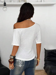Slim Fit Asimetrična Bluza