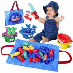 Montessori igračke 10 u 1 set za pecanje od tkanine dizajniran za bebe od 1 godine