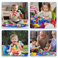 Montessori igračke 10 u 1 set za pecanje od tkanine dizajniran za bebe od 1 godine