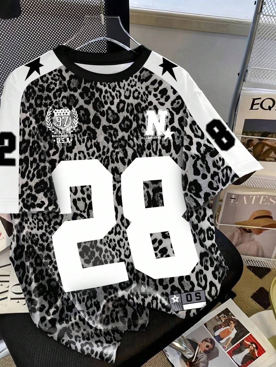 Muška majica American Street Flame Jersey sa digitalnim elementima