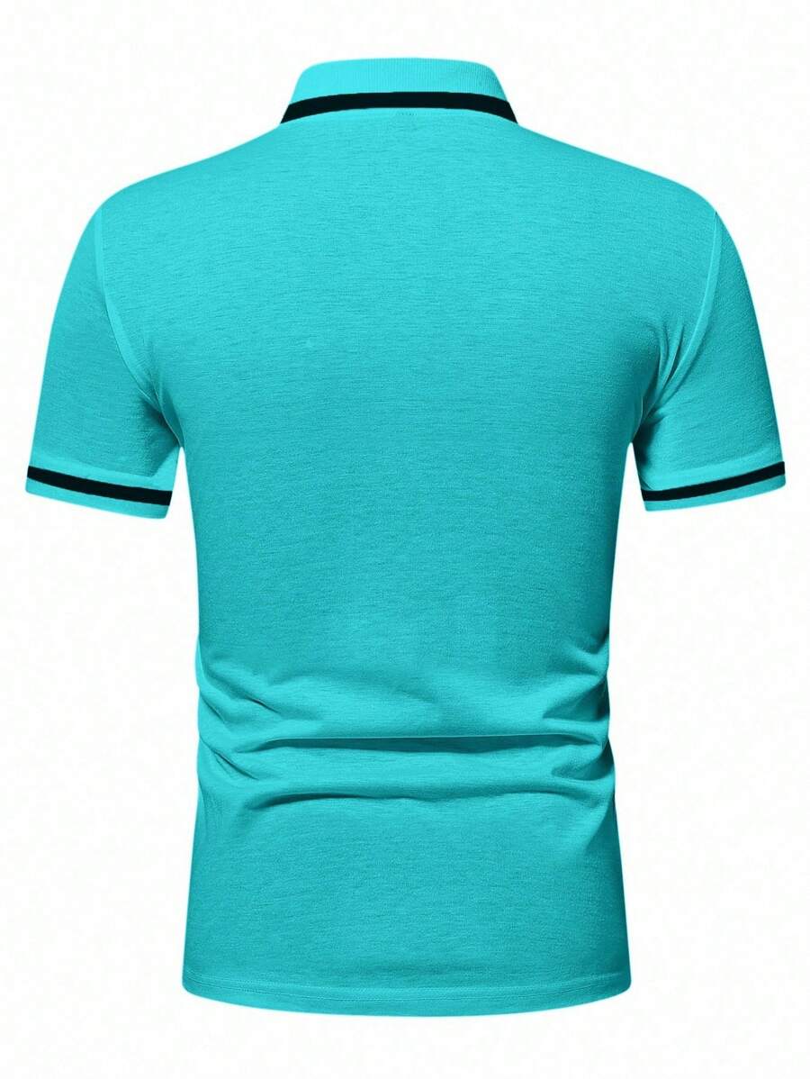 Muška formalna polo majica od pamuka sa kontrastnim detaljima