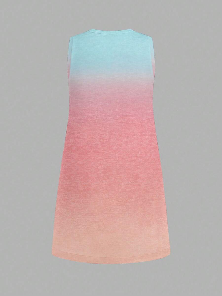Casual Minimalistička Ombre Haljina