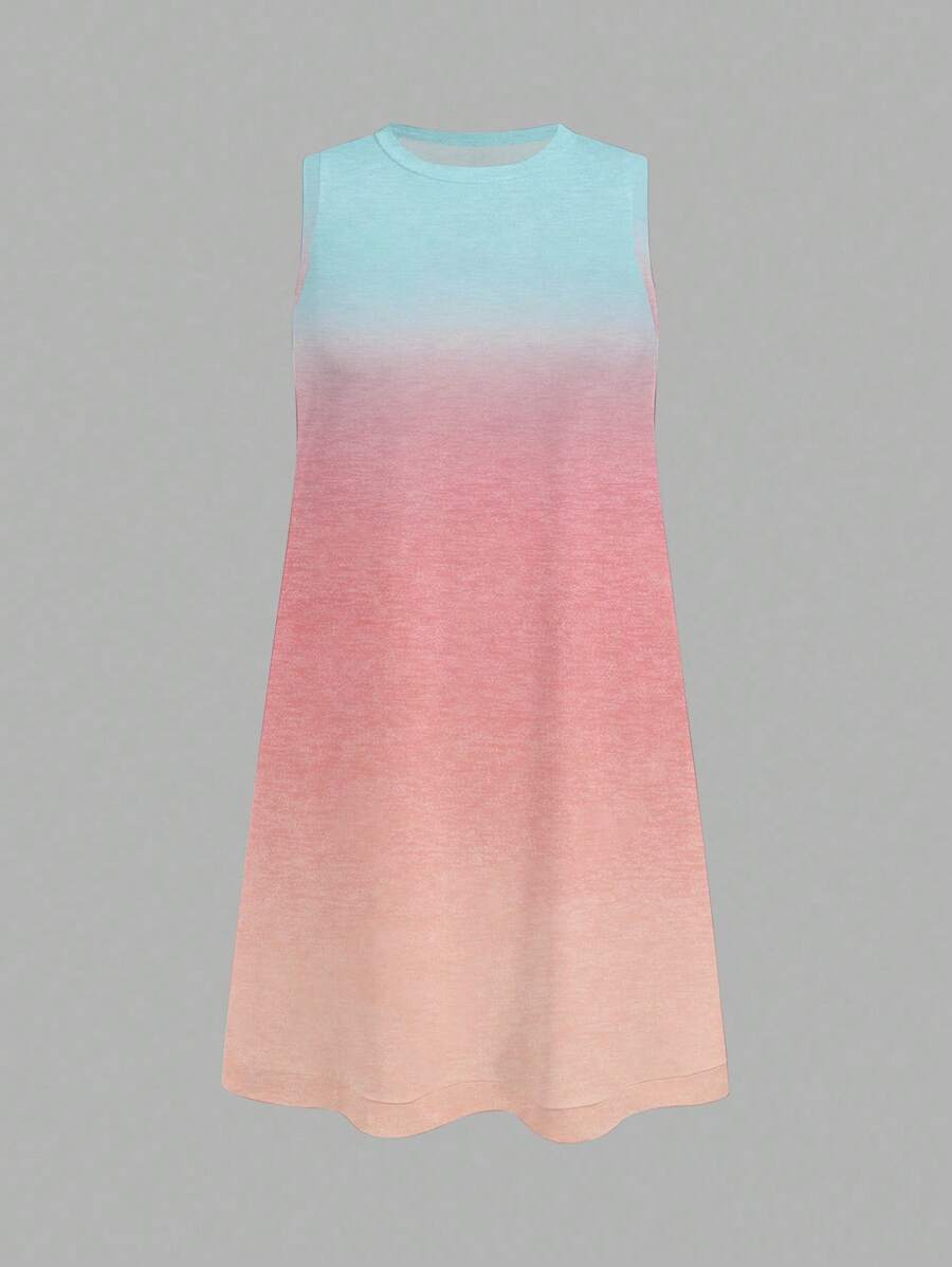 Casual Minimalistička Ombre Haljina