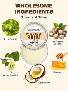 GJYC PET Natural Paw & Nose Care Balm - Quickly Soothes Dry Skin, Available In Multiple Scents And Sizes, Protective And Healing Effects