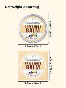 GJYC PET Natural Paw & Nose Care Balm - Quickly Soothes Dry Skin, Available In Multiple Scents And Sizes, Protective And Healing Effects