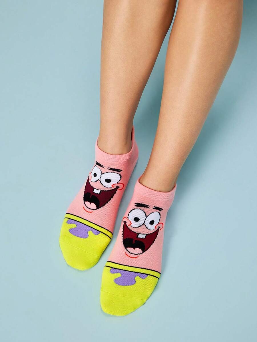 SpongeBob SquarePants 4 para slatkih ženskih kratkih čarapa
