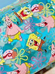 SpongeBob SquarePants  lagana PVC torbica za šminku sa printom crtanog lika i šljokicama