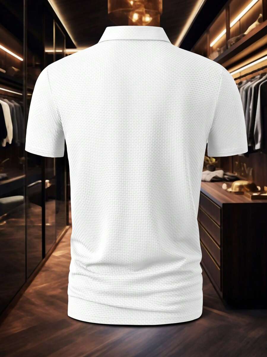 Elegantna muška polo majica sa vezenim uzorkom