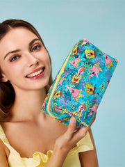 SpongeBob SquarePants  lagana PVC torbica za šminku sa printom crtanog lika i šljokicama