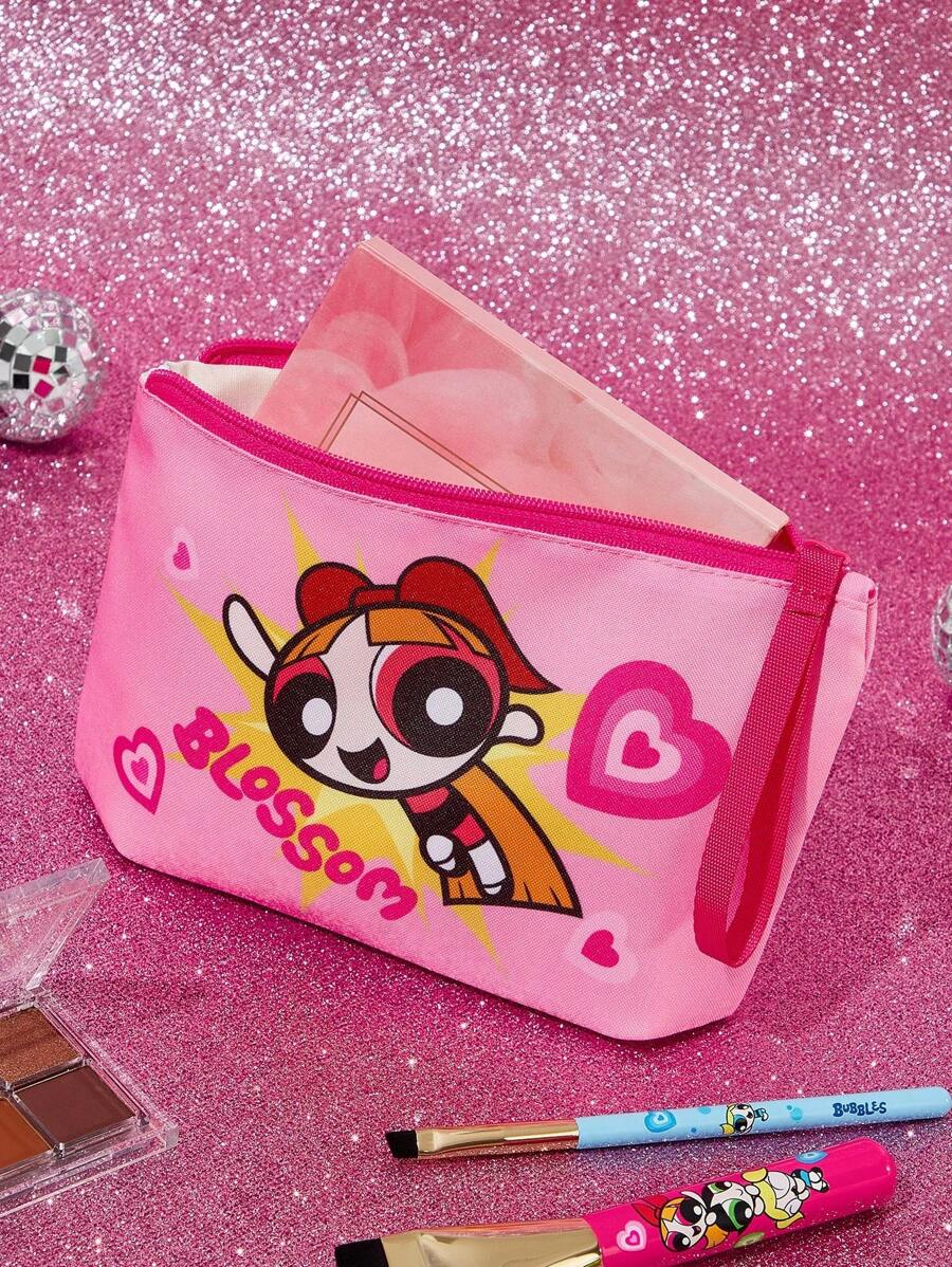 THE POWERPUFF GIRLS  lagana kozmetička torba od poliestera sa cvetnim, bubble i buttercup uzorkom