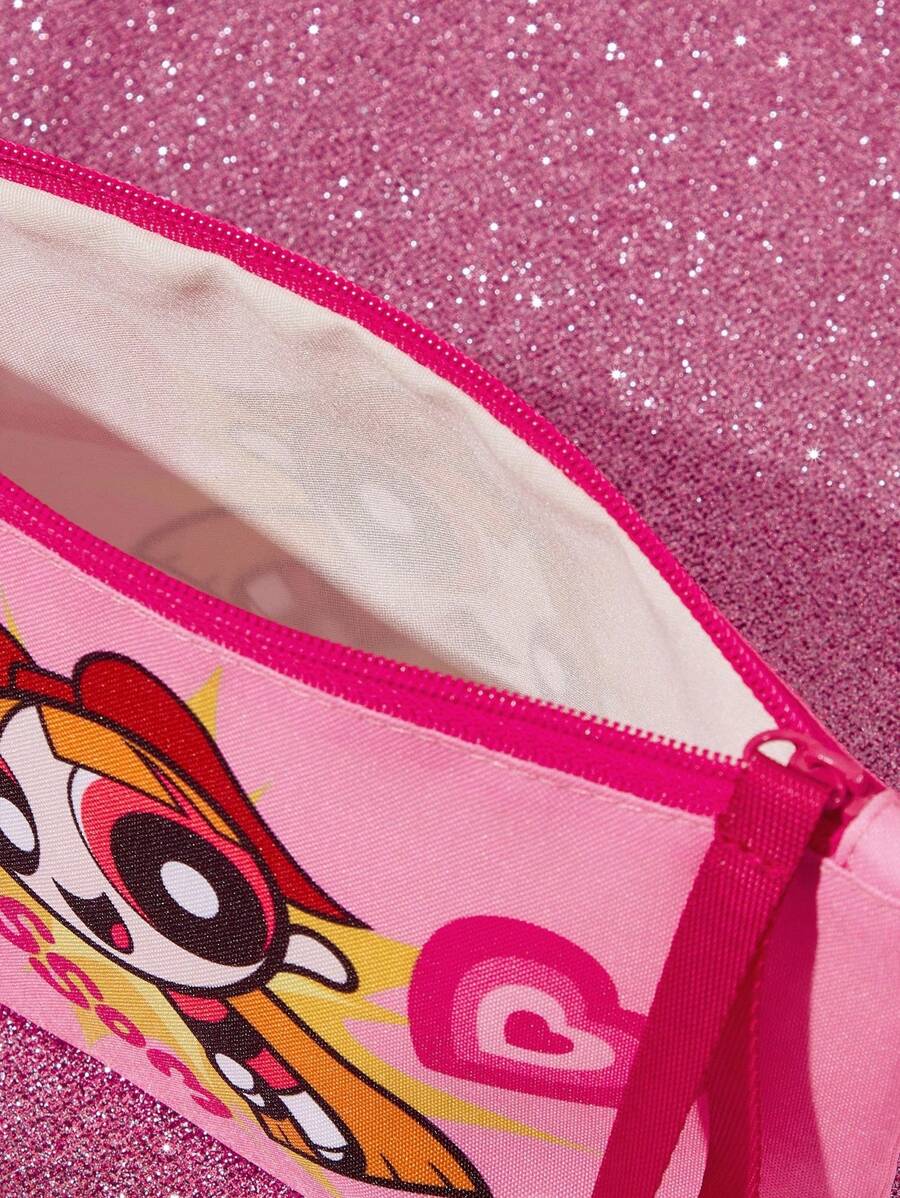 THE POWERPUFF GIRLS  lagana kozmetička torba od poliestera sa cvetnim, bubble i buttercup uzorkom