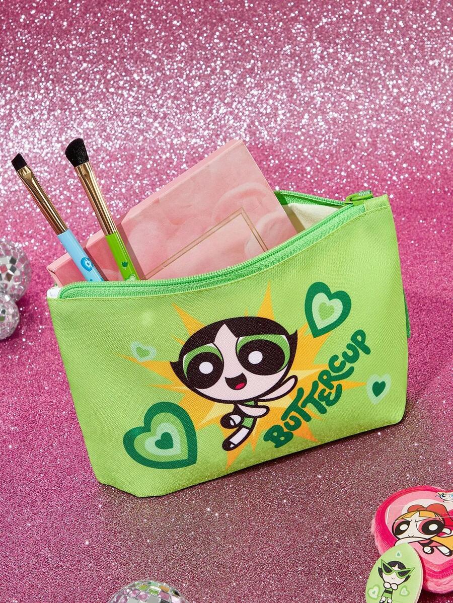 THE POWERPUFF GIRLS  lagana kozmetička torba od poliestera sa cvetnim, bubble i buttercup uzorkom