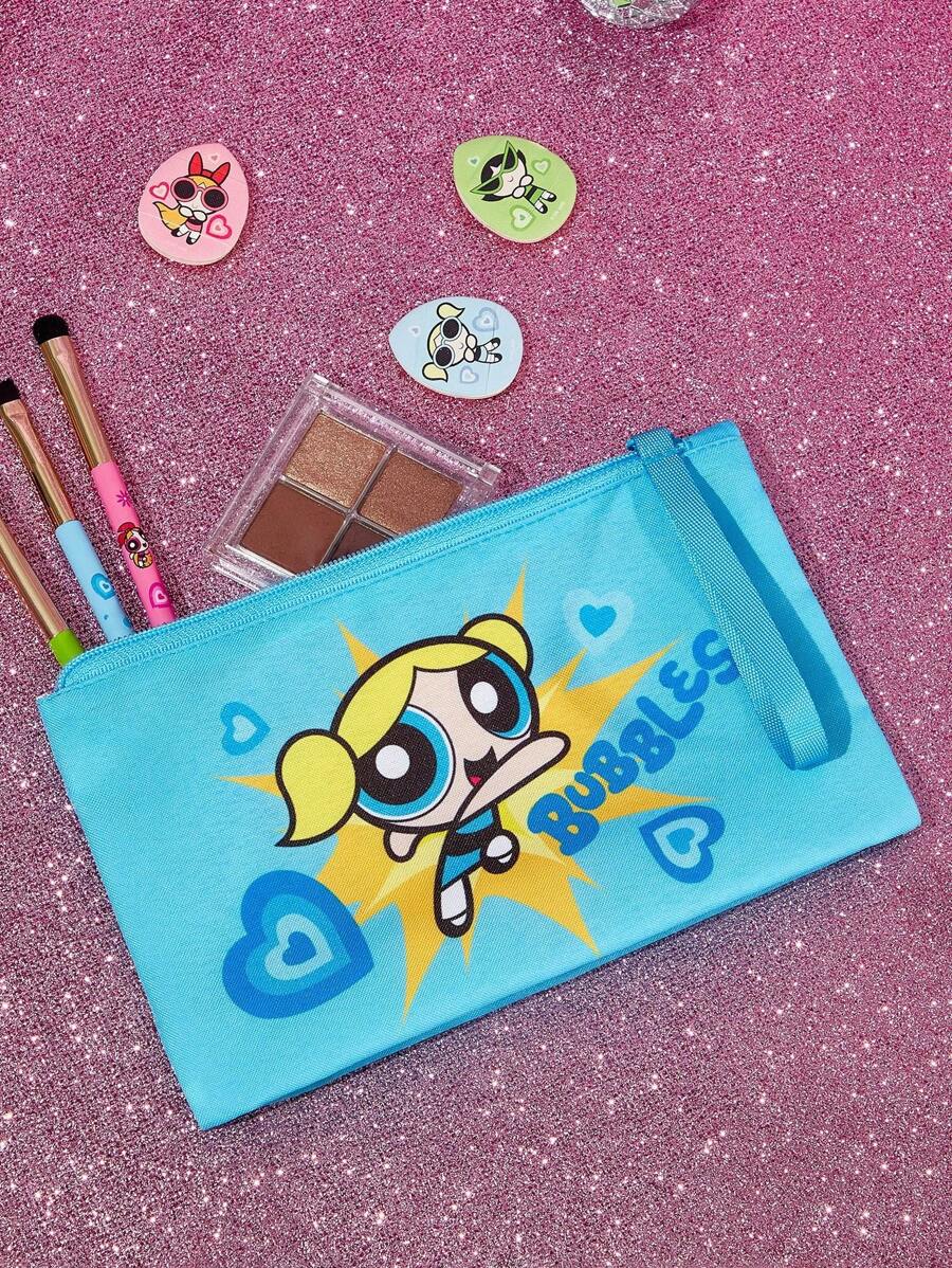 THE POWERPUFF GIRLS  lagana kozmetička torba od poliestera sa cvetnim, bubble i buttercup uzorkom