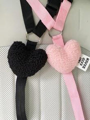 1pc Cute Pet Car Safety Belt Harness Leash, Creative Heart-Shaped Dog/Cat Vehicle Safety Tether Strap,Dog Accessories