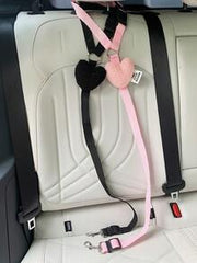 1pc Cute Pet Car Safety Belt Harness Leash, Creative Heart-Shaped Dog/Cat Vehicle Safety Tether Strap,Dog Accessories