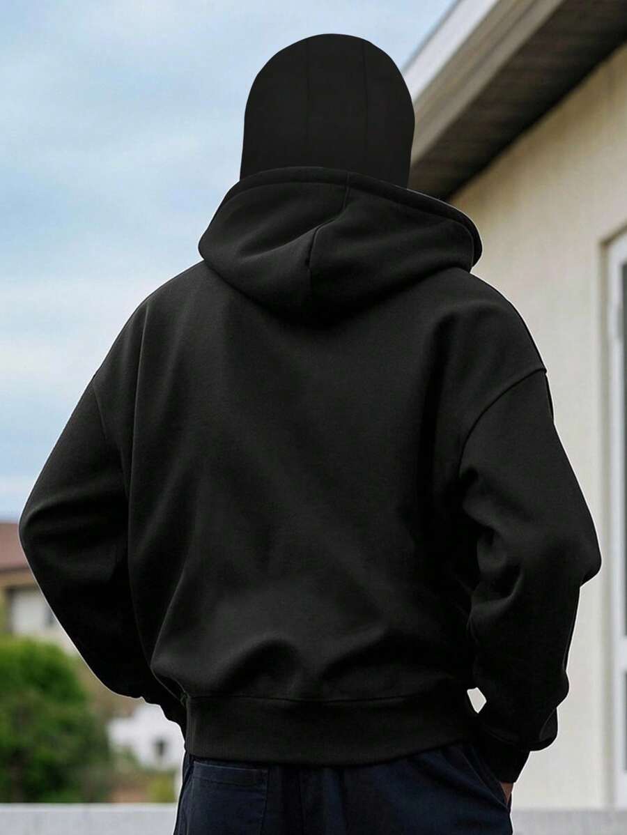 Muški dvoslojni duks sa kapuljačom  svestrani streetwear casual hoodie