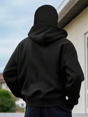 Muški dvoslojni duks sa kapuljačom  svestrani streetwear casual hoodie