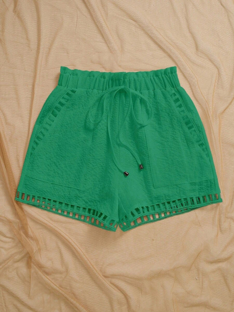 Ženski Casual Solid Šorts sa Pojasom