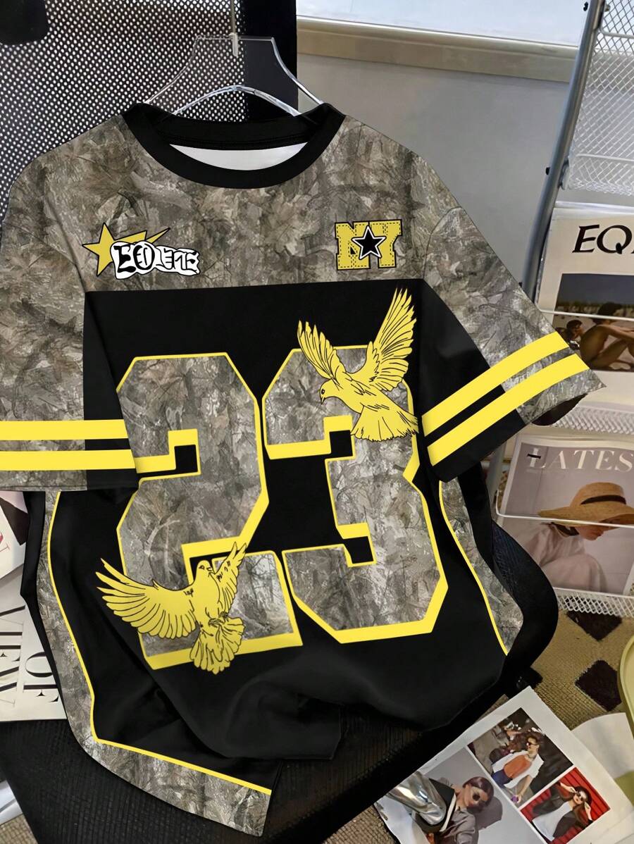 Muška majica American Street Flame Jersey sa digitalnim elementima