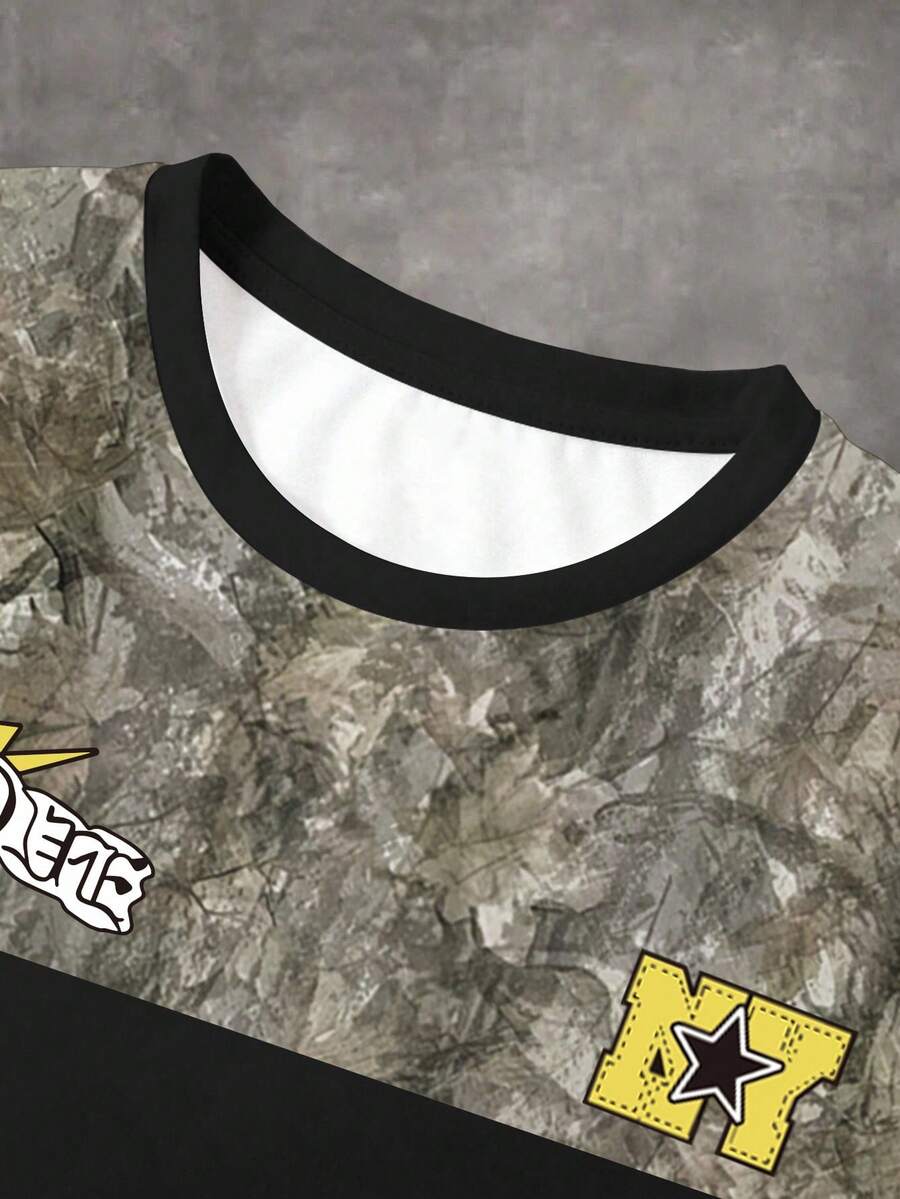 Muška majica American Street Flame Jersey sa digitalnim elementima