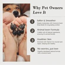 ORIMINOPET Natural Dog Paw And Nose Balm With Coconut Oil - Protects Paws From Hot Pavement, For Dry Paws & Nose, With Natural Coconut Fragrance For Cats & Dogs, Travel Size,0.53 Oz(15g)
