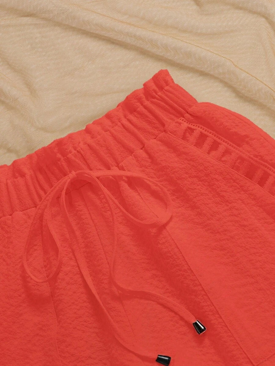 Ženski Casual Solid Šorts sa Pojasom