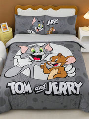 TOM & JERRY Set od 3 komada navlaka za jorgan sa crtanim uzorkom, mekan, udoban, topao
