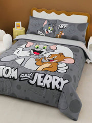 TOM & JERRY Set od 3 komada navlaka za jorgan sa crtanim uzorkom, mekan, udoban, topao