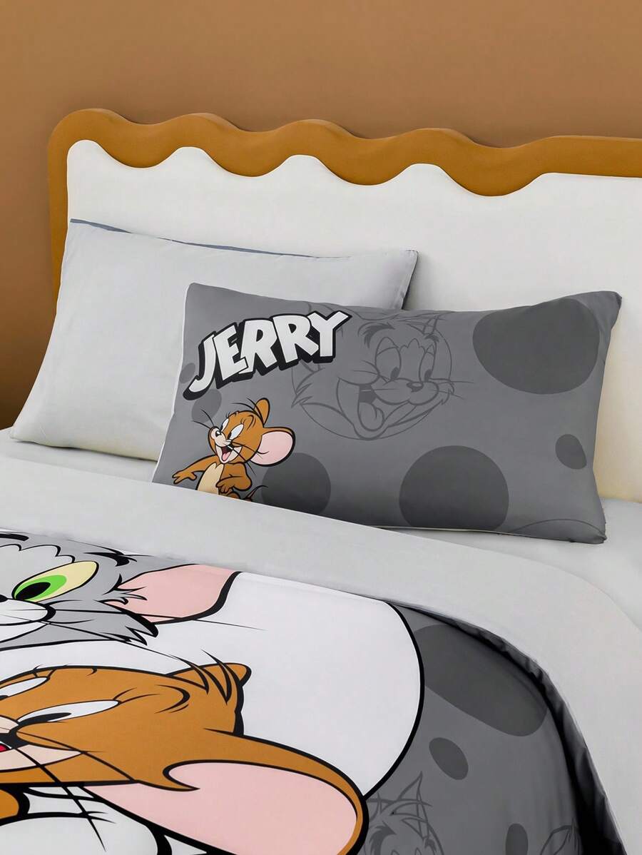 TOM & JERRY Set od 3 komada navlaka za jorgan sa crtanim uzorkom, mekan, udoban, topao