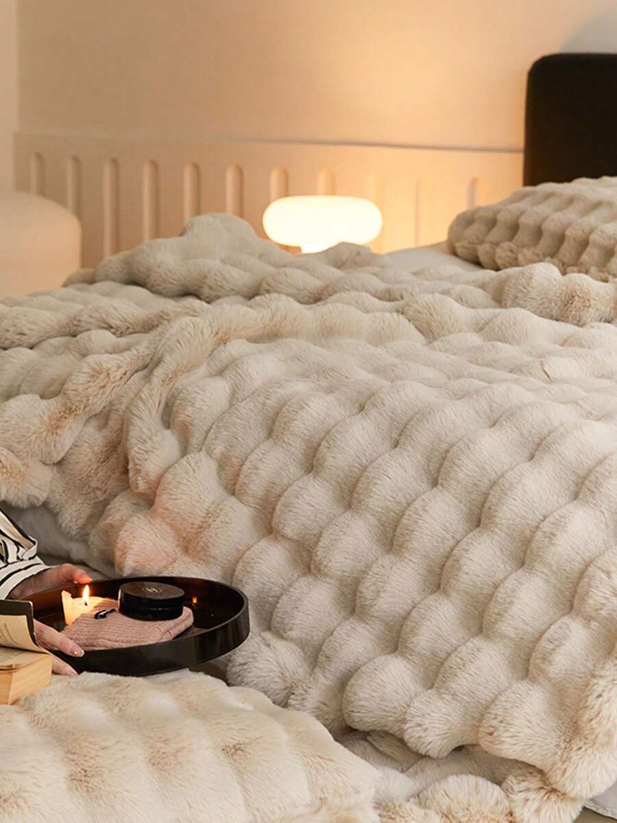 Super mekano i udobno ćebe od veštačkog krzna, pufnasto debelo plišano ćebe