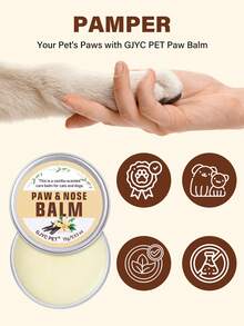 GJYC PET Natural Paw & Nose Care Balm - Quickly Soothes Dry Skin, Available In Multiple Scents And Sizes, Protective And Healing Effects
