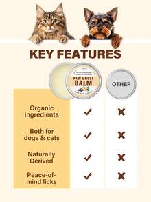 GJYC PET Natural Paw & Nose Care Balm - Quickly Soothes Dry Skin, Available In Multiple Scents And Sizes, Protective And Healing Effects