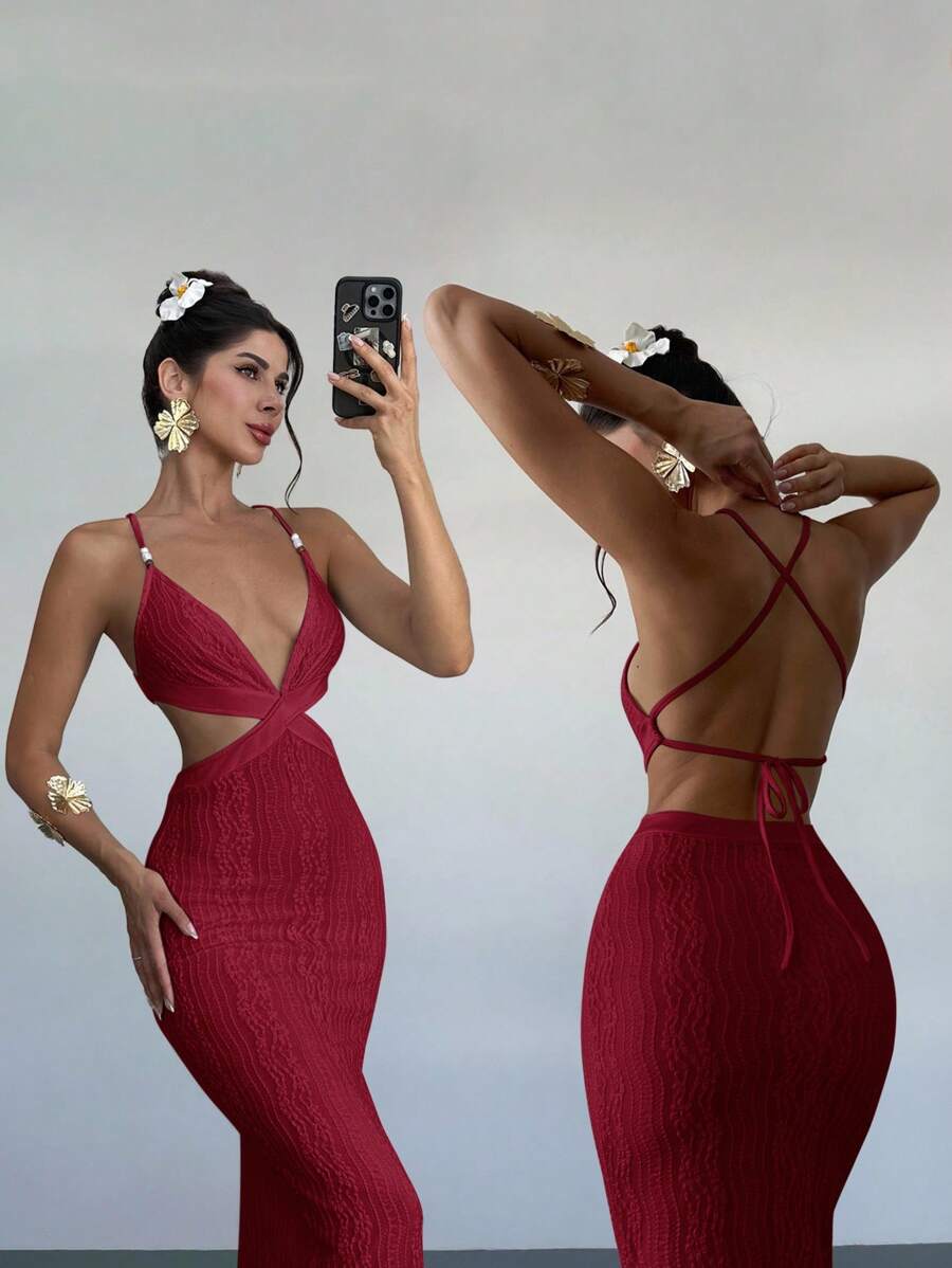 Ženska Elegantna Haljina bez Leđa