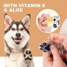 Avocado Oil & Beeswax Pet Paw Balm - Moisturizing Cream For Cracked, Dry Paw Pads And Noses Of Dogs And Cats