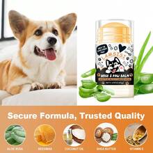 Avocado Oil & Beeswax Pet Paw Balm - Moisturizing Cream For Cracked, Dry Paw Pads And Noses Of Dogs And Cats
