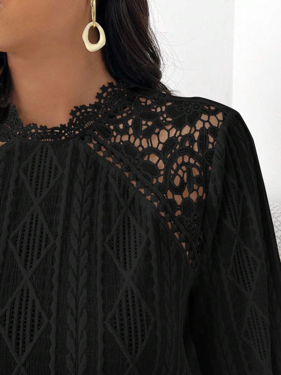 Ležerna elegantna svestrana ženska majica dugih rukava plus size
