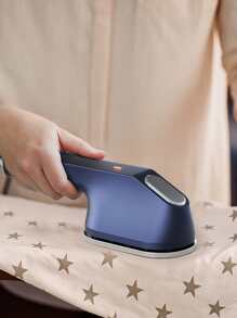 Teckwe Mini Handheld Garment, Portable Clothes Iron, No Steam Iron, Constant Temperature, Micro Pressurized System, Smooth Sole Plate, Gliding Iron, Household & Dorm Use-EU Plug