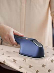 Teckwe Mini Handheld Garment, Portable Clothes Iron, No Steam Iron, Constant Temperature, Micro Pressurized System, Smooth Sole Plate, Gliding Iron, Household & Dorm Use-EU Plug