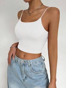 SHEIN Unity Women's Backless Metal Buckle Strap Camisole Top