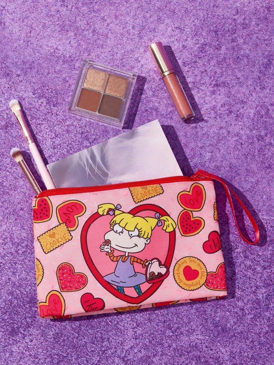 SpongeBob SquarePants  lagana PVC torbica za šminku sa printom crtanog lika i šljokicama