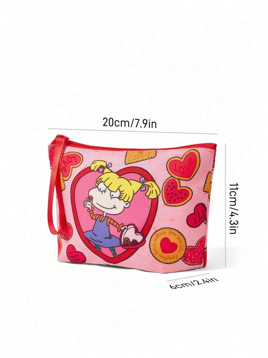 SpongeBob SquarePants  lagana PVC torbica za šminku sa printom crtanog lika i šljokicama