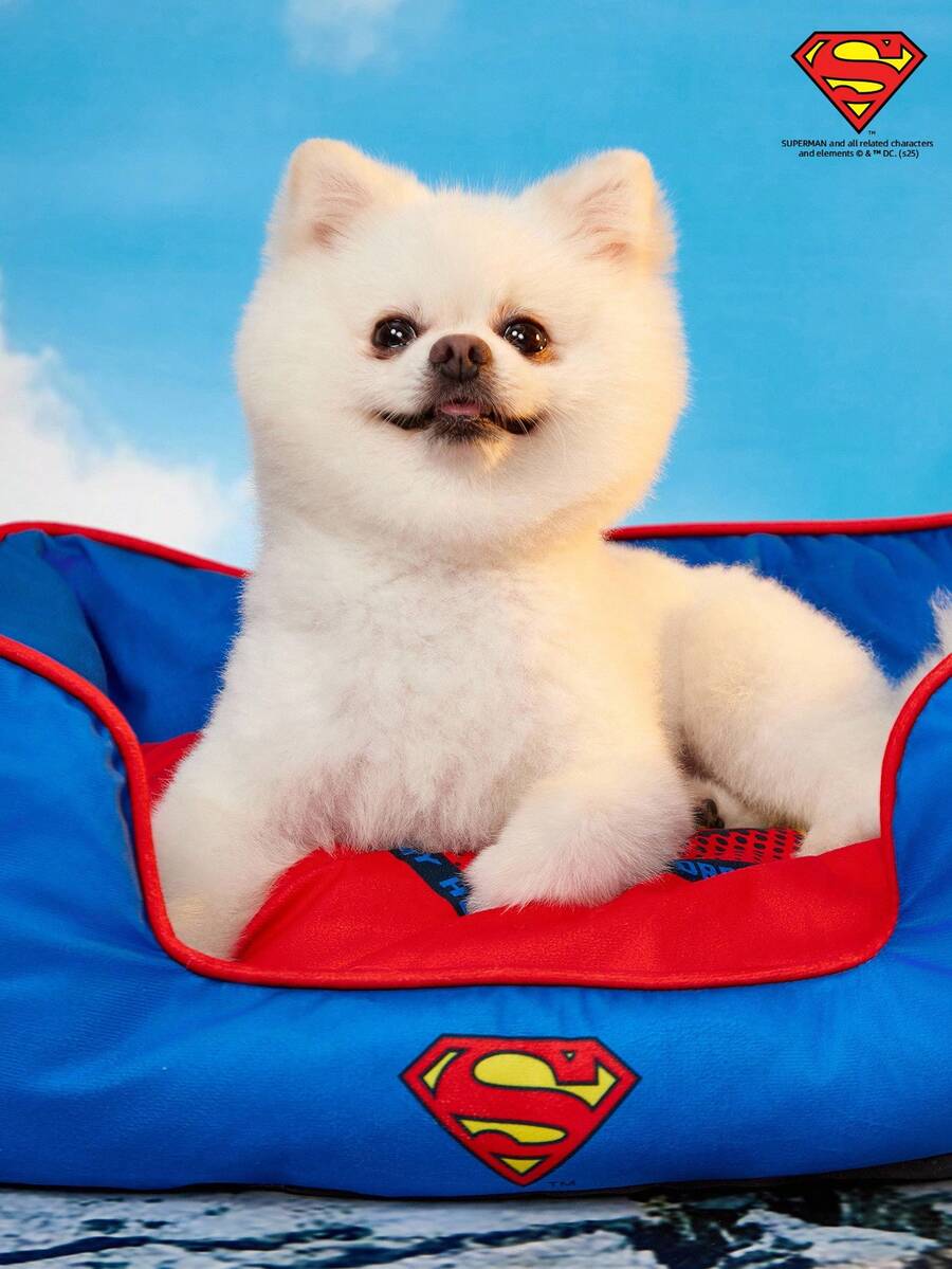 SUPERMAN  štampani jastučić za ljubimce, odvojiv i periv