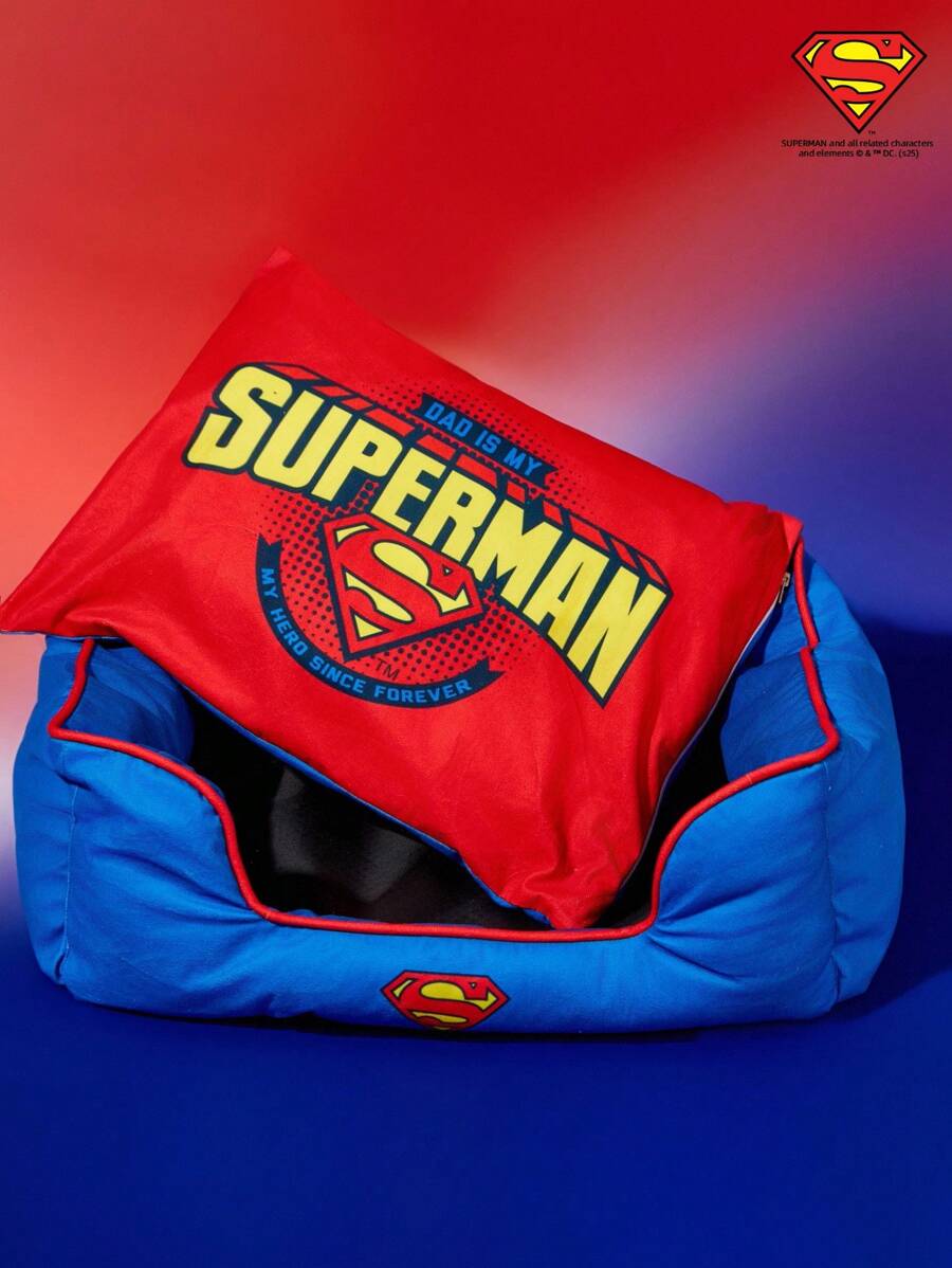 SUPERMAN  štampani jastučić za ljubimce, odvojiv i periv