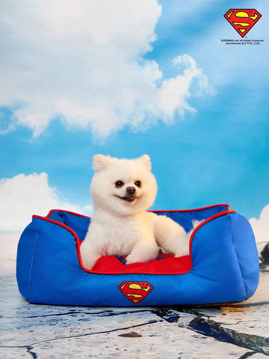 SUPERMAN  štampani jastučić za ljubimce, odvojiv i periv