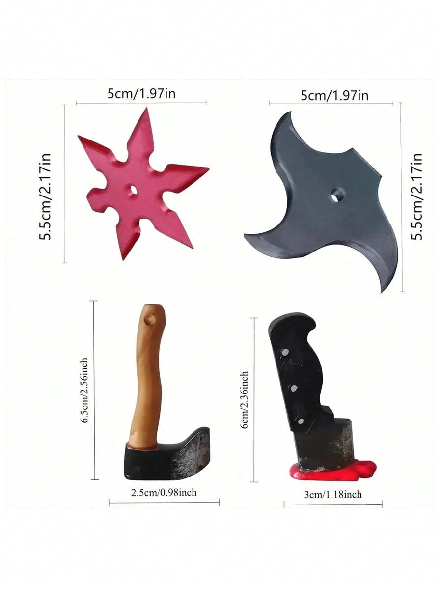 Smešan magnet za frižider u obliku noža, 3D zanimljiv magnet za frižider u obliku sekire