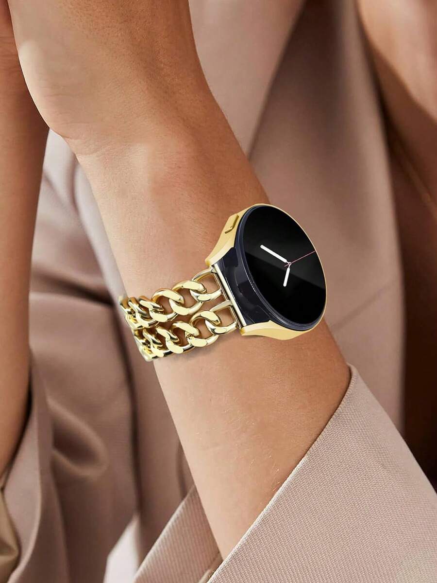 Galaxy Watch 4 5 6 7 Pro 40/41mm 42mm 44mm 45mm 47mm 43mm Active2 Gear S3, podesiva narukvica od kože i metala