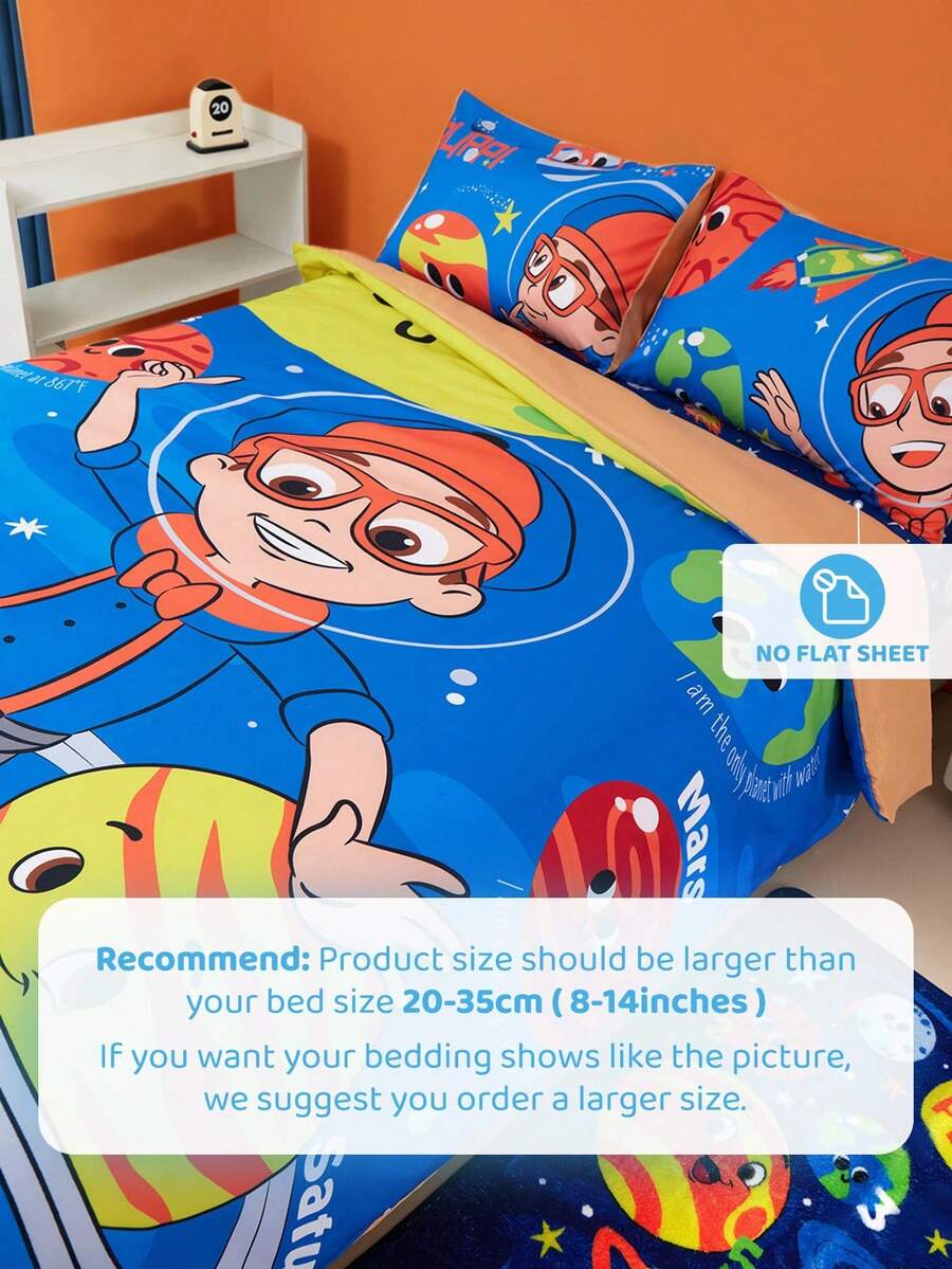 SpongeBob SquarePants Set posteljine od 3 komada, mekan i topao brušeni materijal