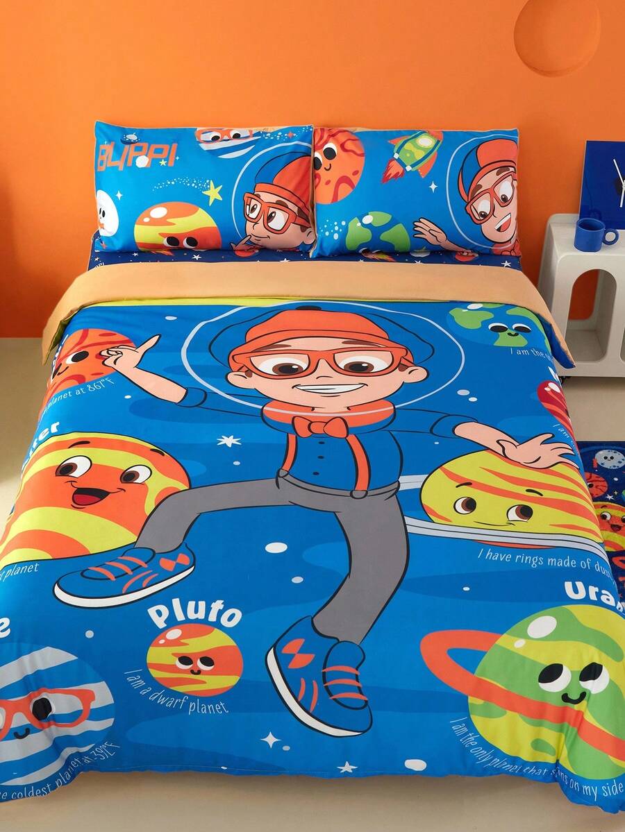 SpongeBob SquarePants Set posteljine od 3 komada, mekan i topao brušeni materijal