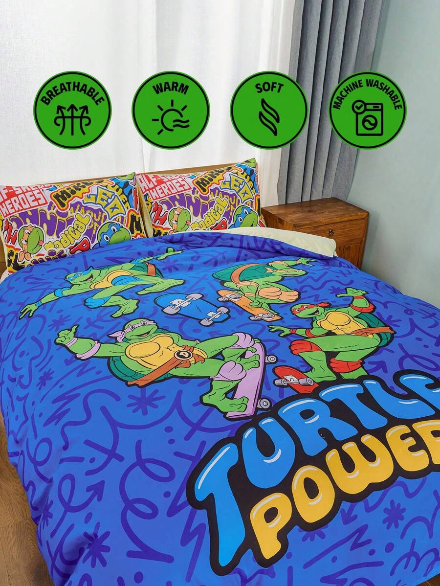GARFIELD Set posteljine od 3 komada sa slovima i crtanim uzorkom, od brušene tkanine